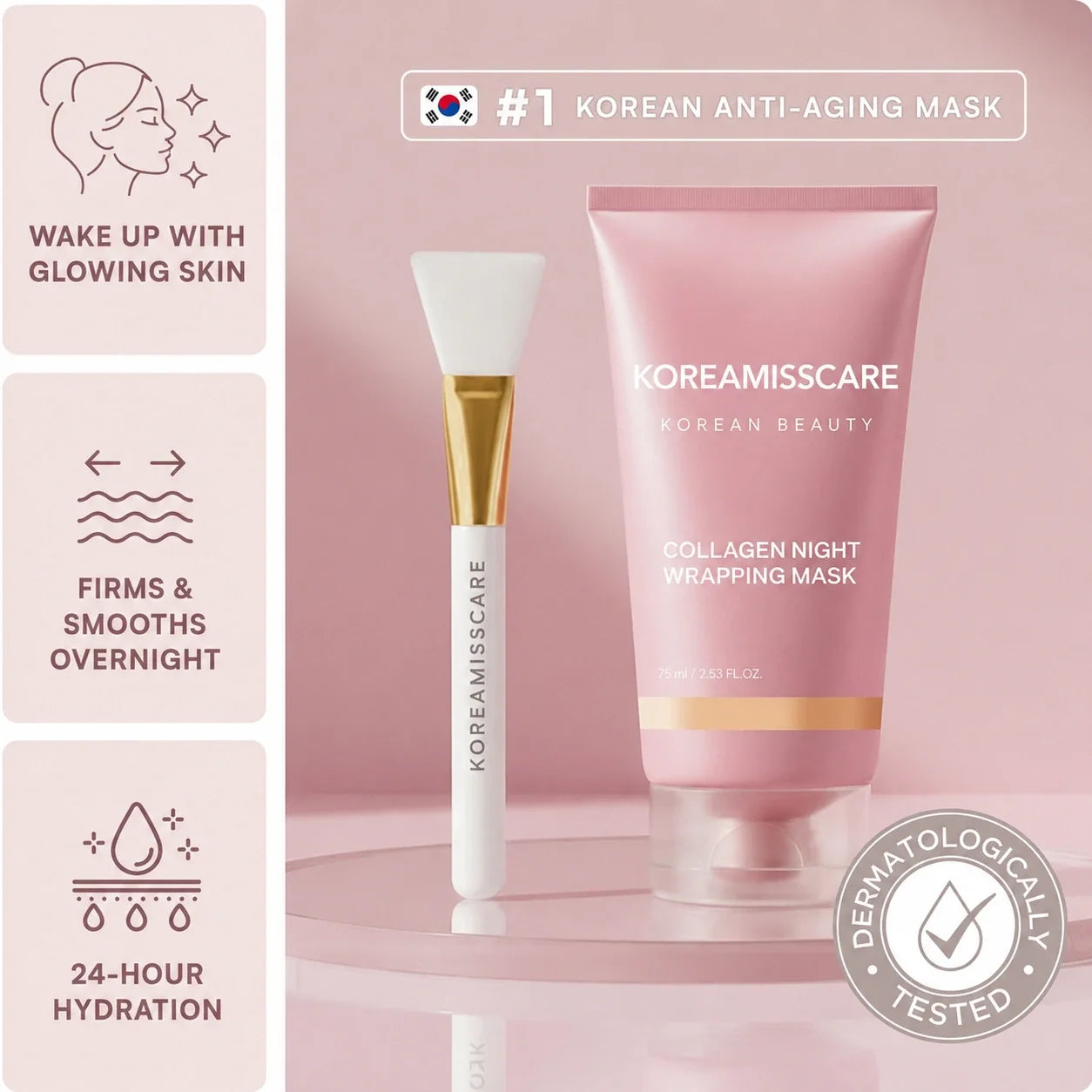 Glass Skin Collagen Night Wrapping Mask