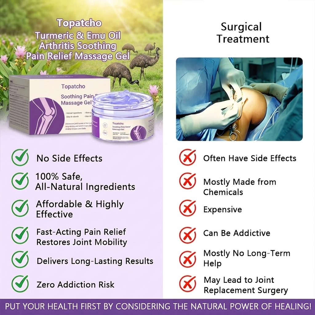 Clinically Trusted Arthritis Pain Relief Gel AAOS-Approved Turmeric & Emu Oil